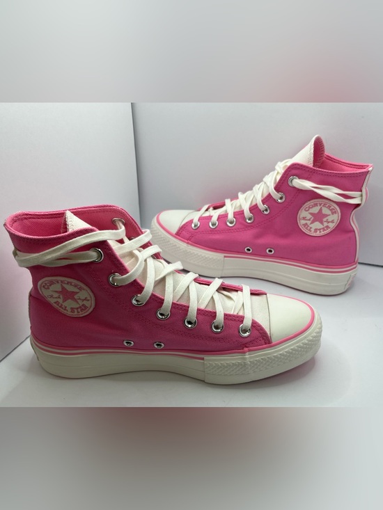 Converse Shoes - Converse Chuck Taylor Lift Platform Retro Varsity “Oops” Pink Canvas Sneaker